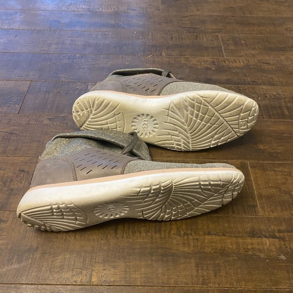 UGG Islay Leather spandex knit Mole high top Sneakers - Picture 8 of 11